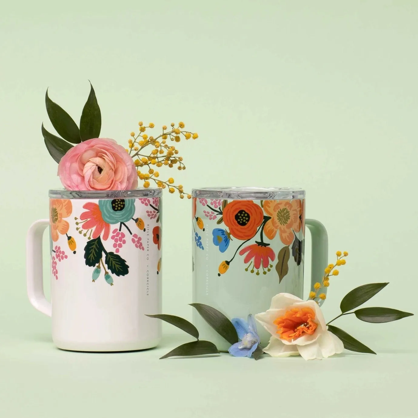 16 oz Rifle Paper Co Mug (Cream Lively Floral)