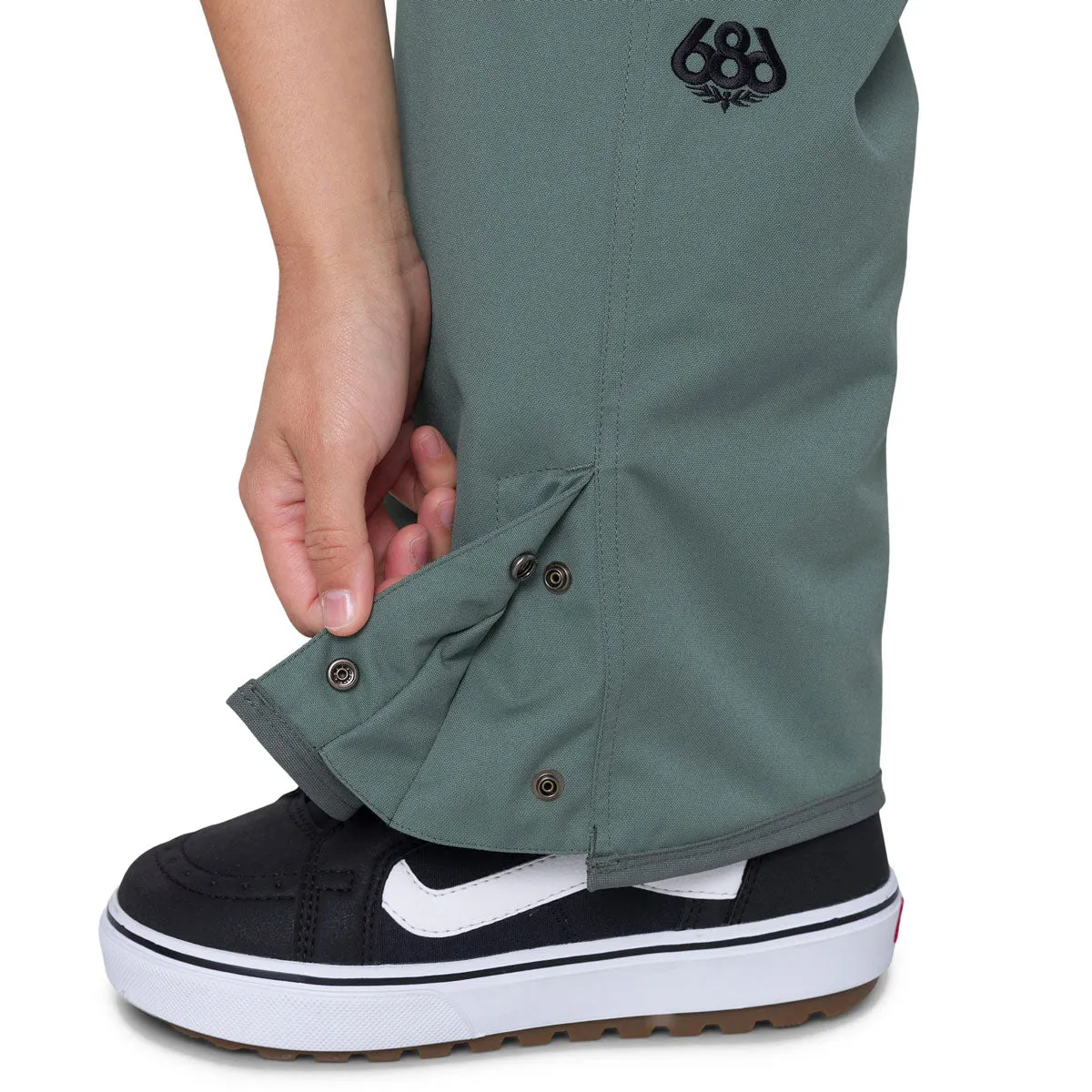 686 Womens Aura Insulated Cargo Snowboard Pants - Cypress Green