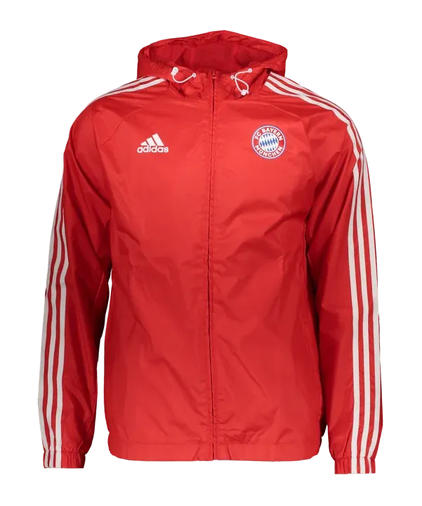 Adidas FC Bayern Munchen DNA Full-Zip Windbreaker 23/24-Red