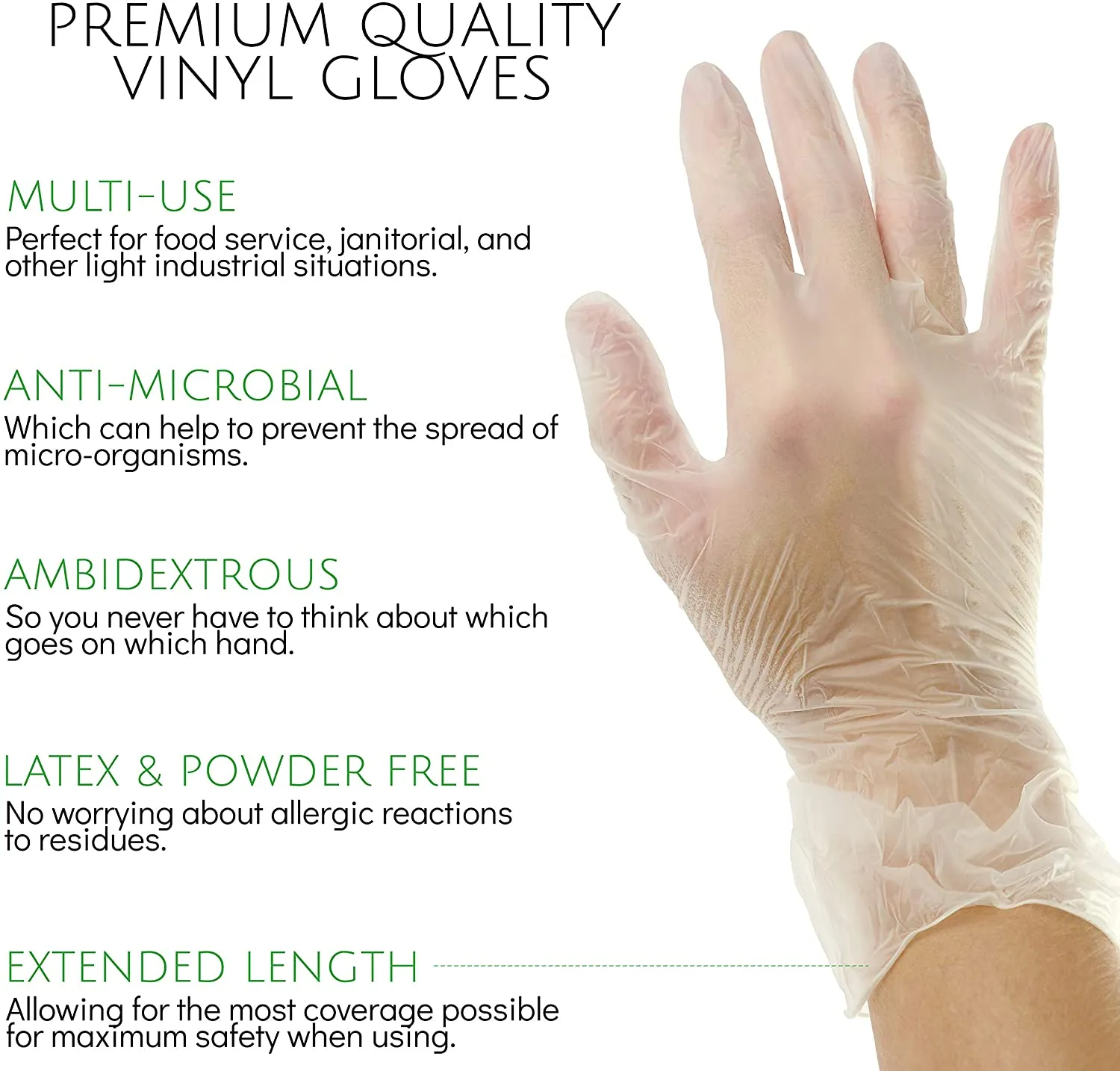 ADVANCE Latex Gloves - Exam Grade, Powder Free, 100 Cases (Bulk)