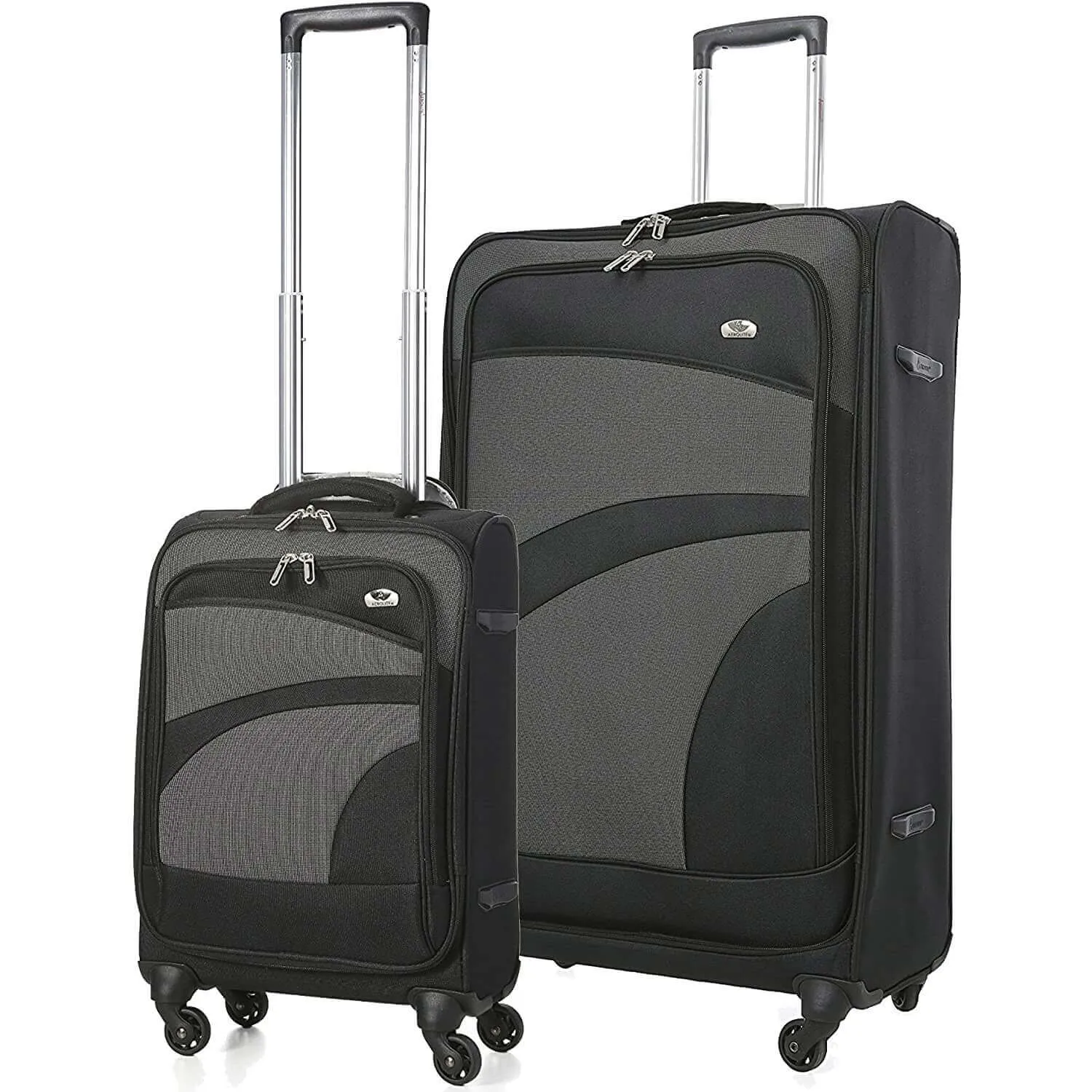 Aerolite Super Lightweight 4 Wheels Soft Shell Cabin & Hold Luggage, Cabin Size Approved for Ryanair (Priority), easyJet (Plus/Large Cabin), British Airways, Delta, Lufthansa, (Cabin 21", Medium 26", Large 30")