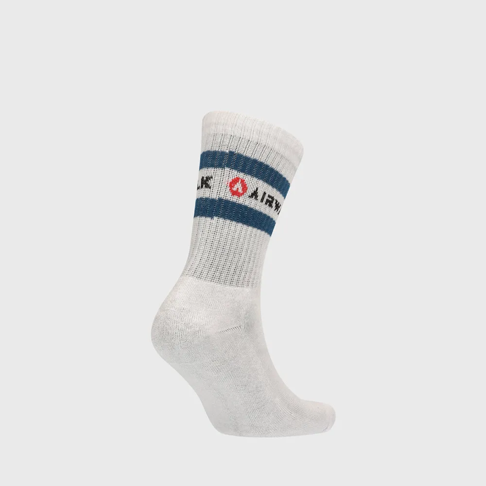 Airwalk Unisex 3 Pack Stripe Socks White/Multi _ 182307 _ White