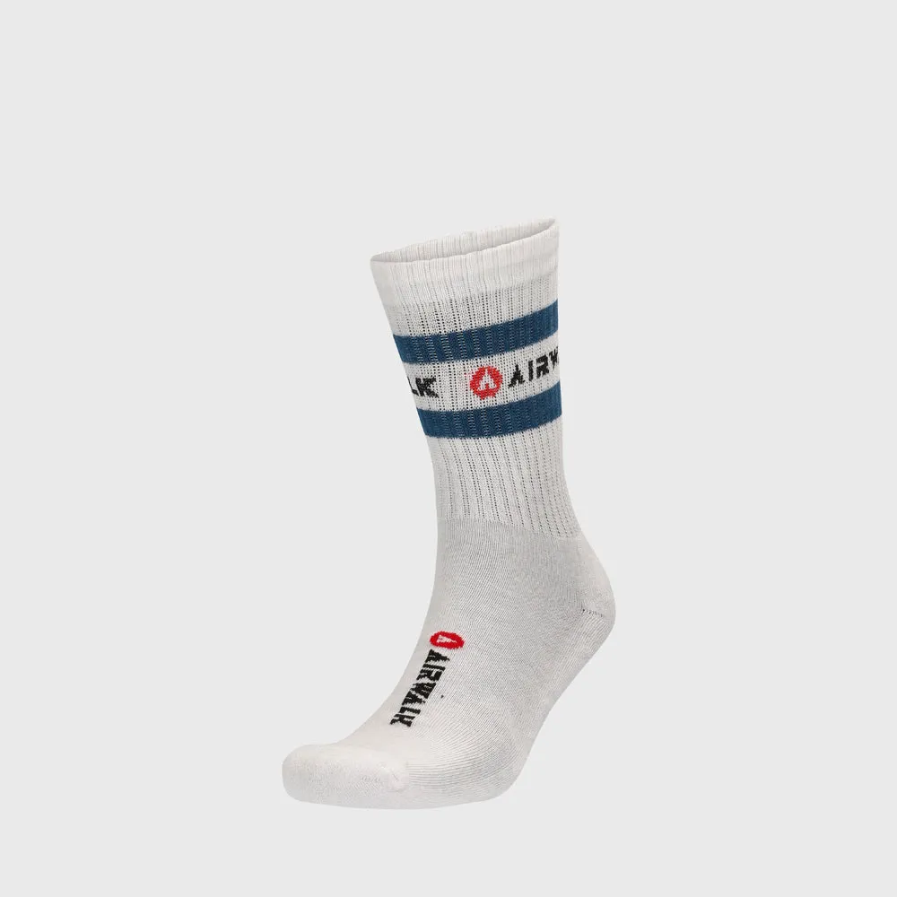 Airwalk Unisex 3 Pack Stripe Socks White/Multi _ 182307 _ White