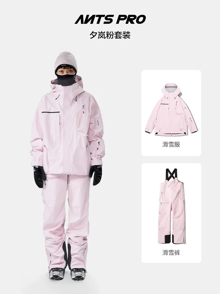 Ants Pro Peak Line Pink 3L Insulated Jackets and Bibpants