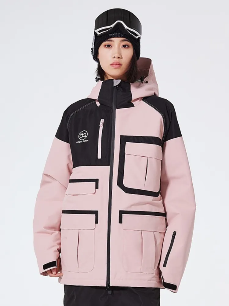 ARCTIC QUEEN Colorblock Cargo Ski Jacket - Women's