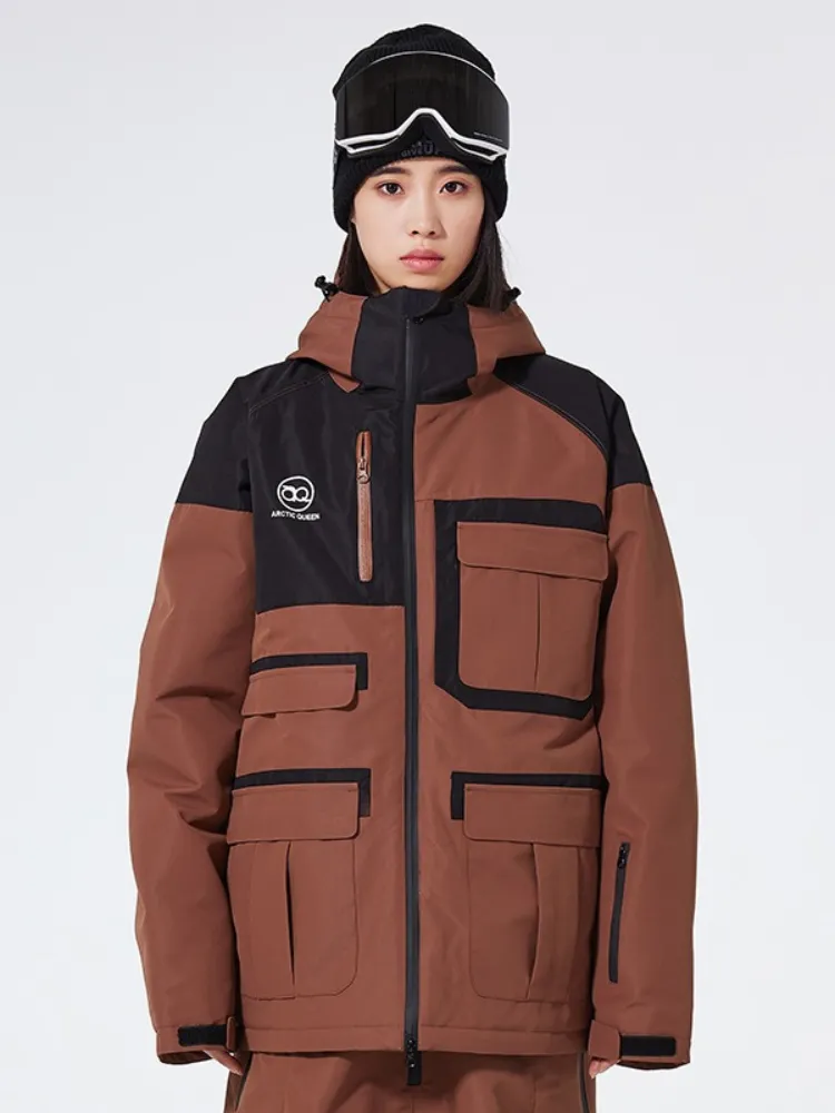 ARCTIC QUEEN Colorblock Cargo Ski Jacket - Women's