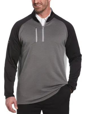 Big & Tall Swing Tech Midweight Ottoman Fleece 1/4 Zip Golf Sweater