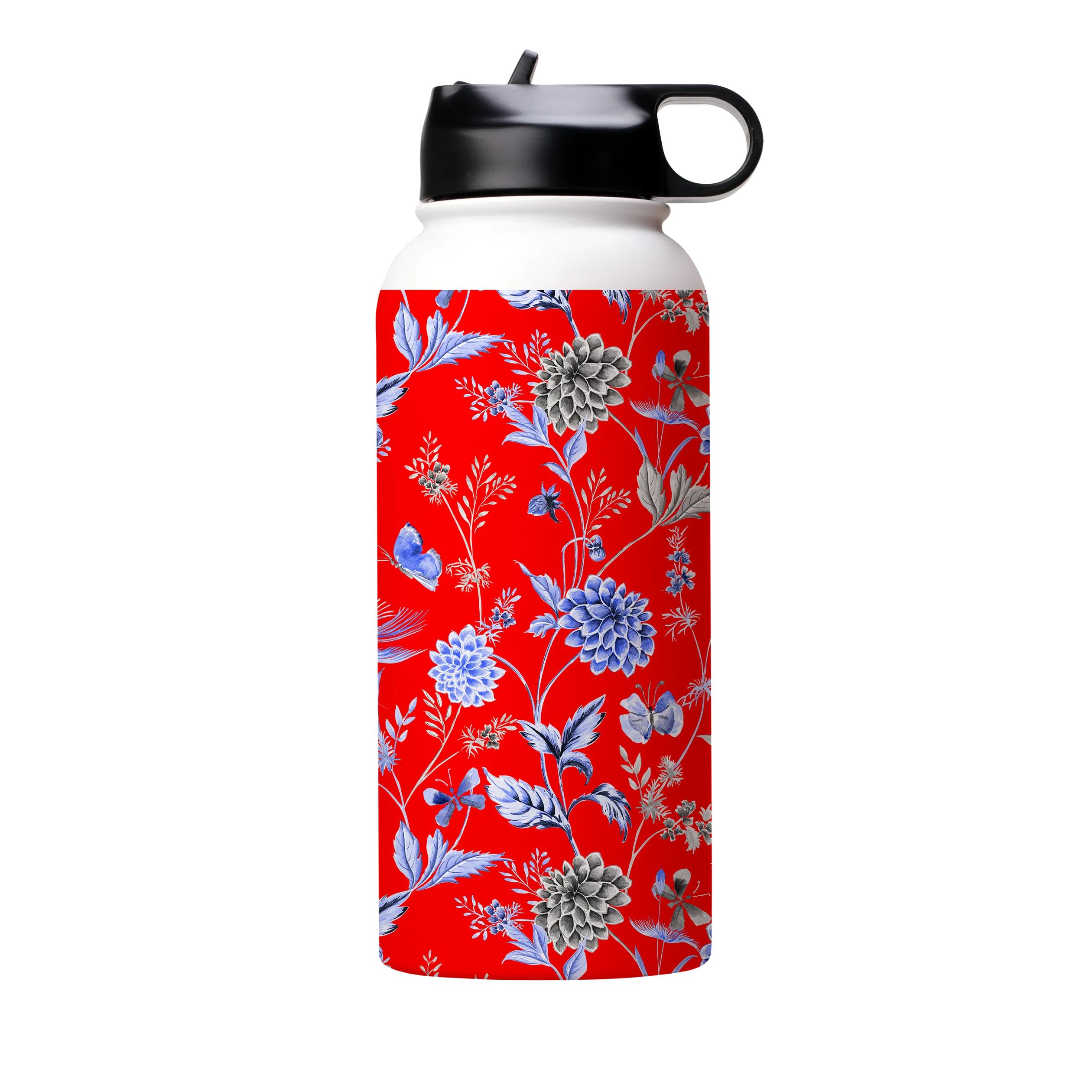 Blue Jam Red Insulated Stainless Steel Water Bottle