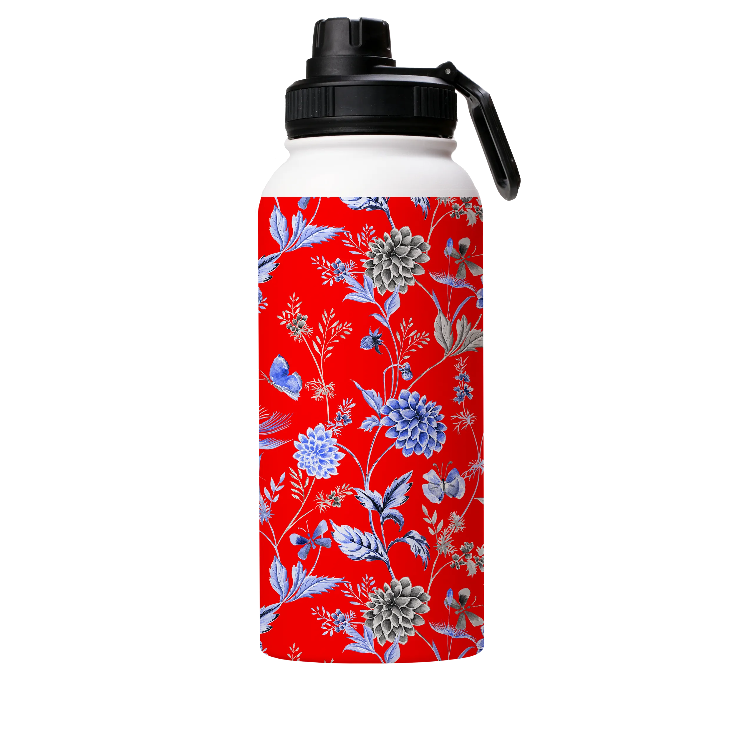 Blue Jam Red Insulated Stainless Steel Water Bottle