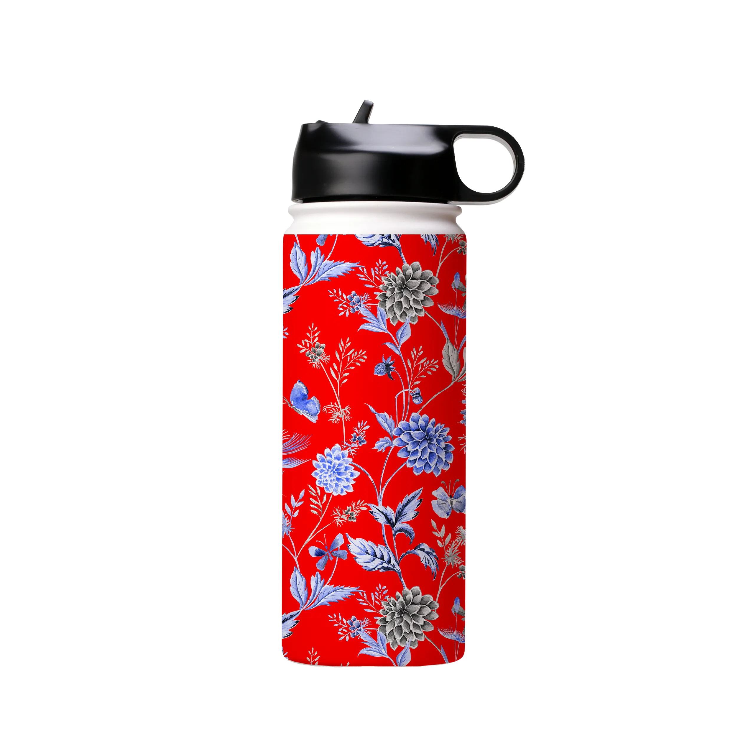 Blue Jam Red Insulated Stainless Steel Water Bottle