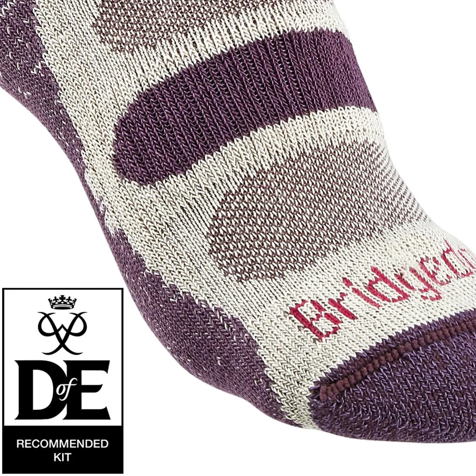 Bridgedale Womens Lightweight Coolmax Comfort Walking Socks - Plum