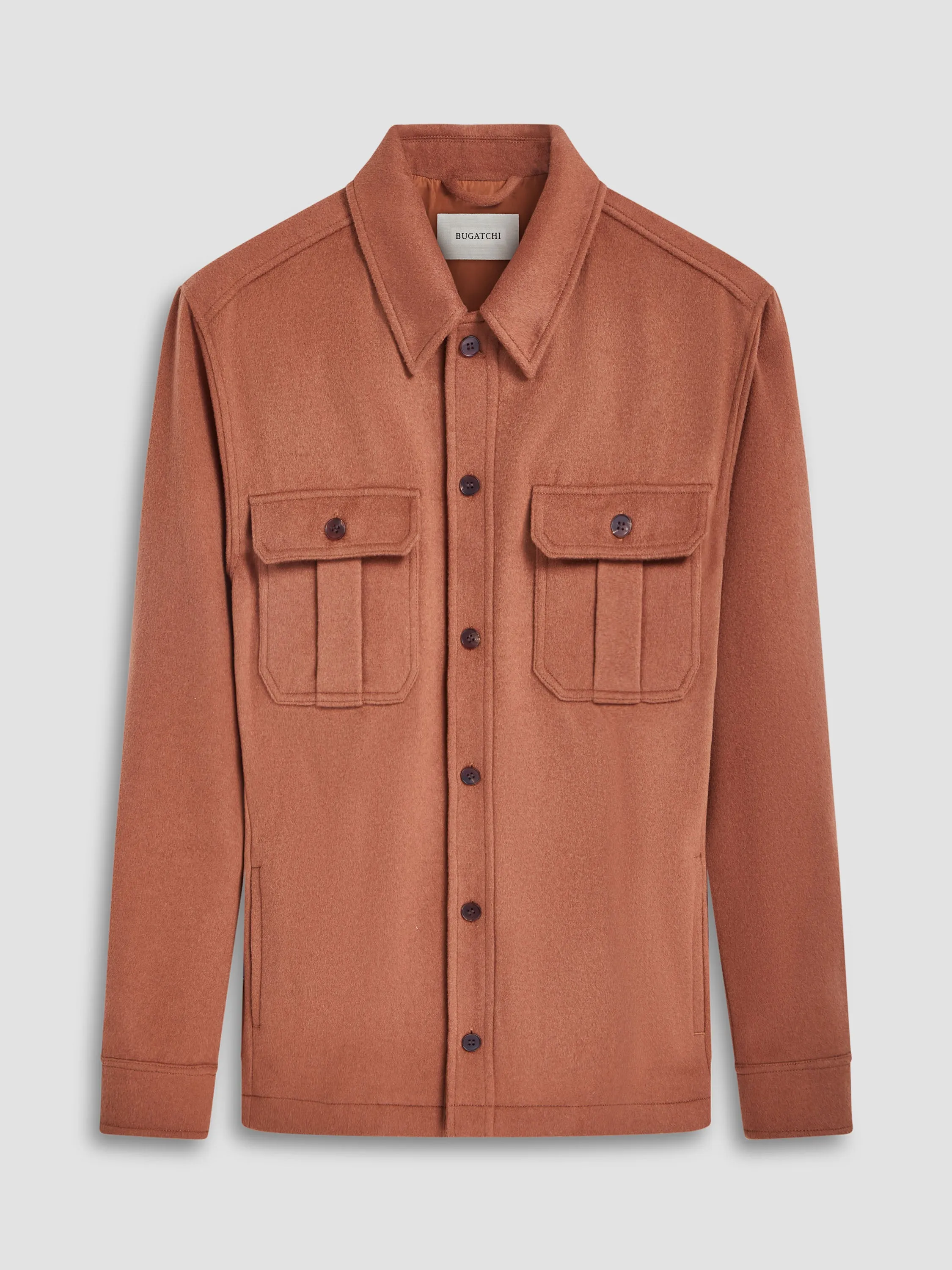 Bugatchi Cashmere Blend Button Jacket | Cinnimon