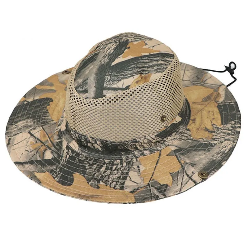 Camouflage Mesh Sun Hat