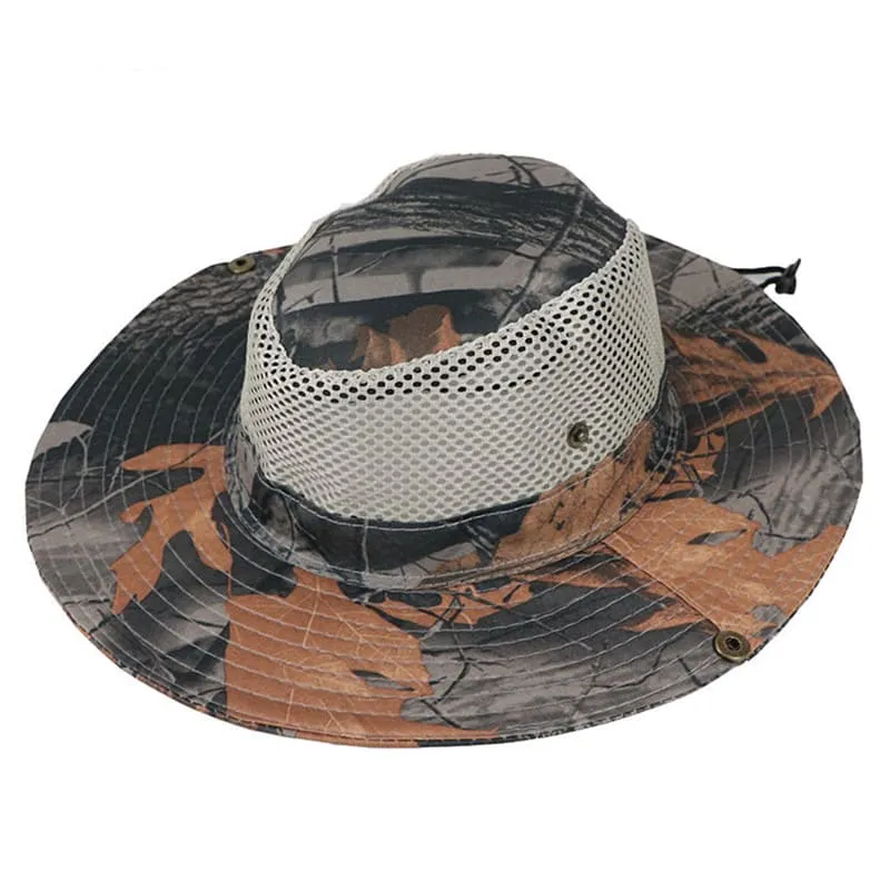 Camouflage Mesh Sun Hat