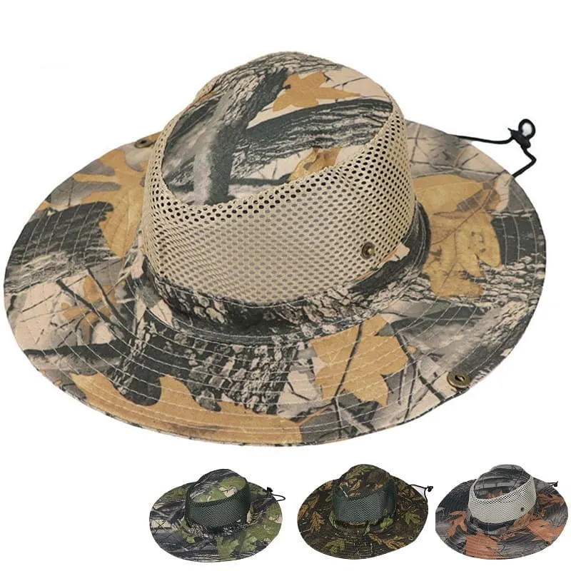 Camouflage Mesh Sun Hat