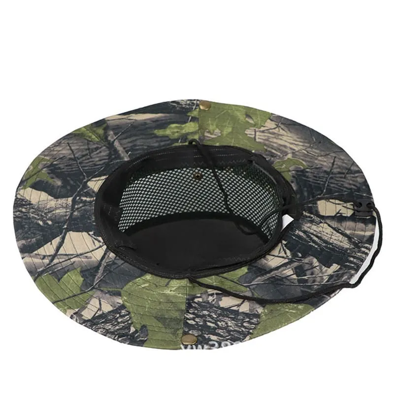 Camouflage Mesh Sun Hat