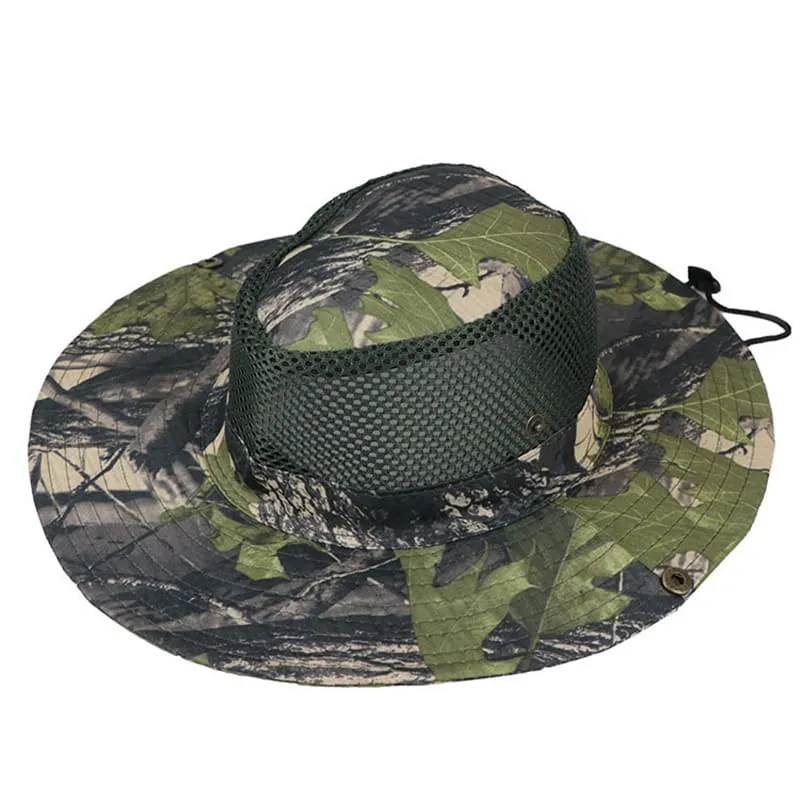 Camouflage Mesh Sun Hat