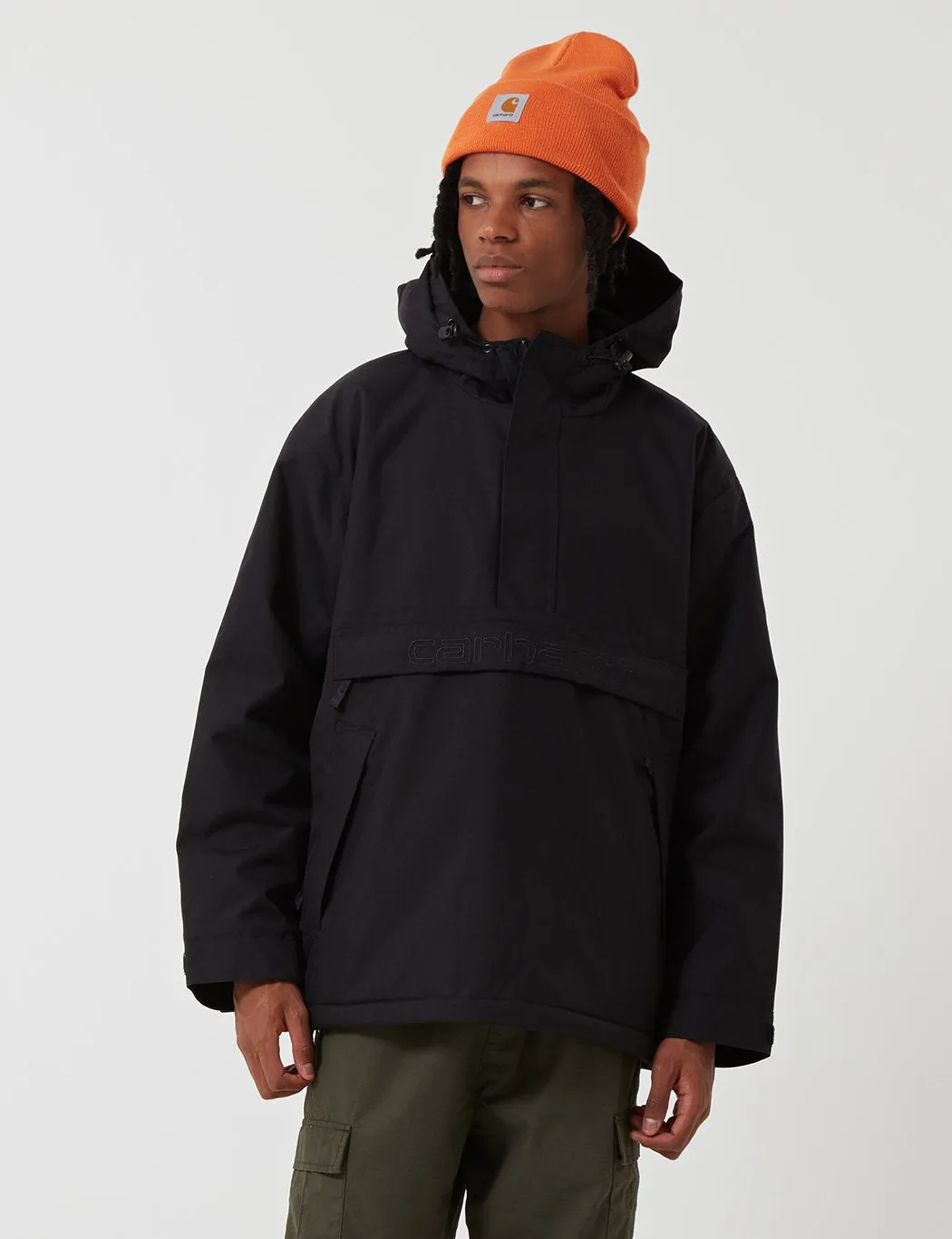 Carhartt-WIP Visner Half-Zip Jacket - Black