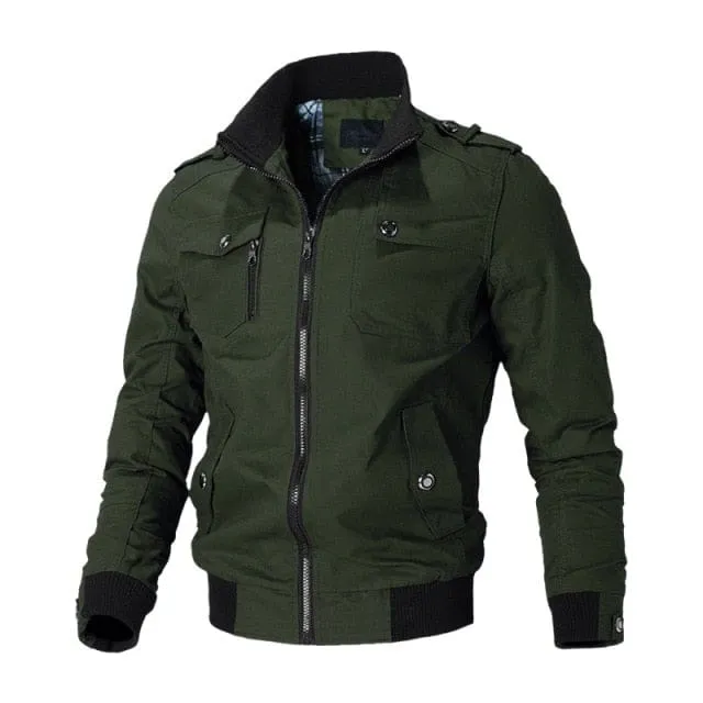 Casual Bomber Windbreaker Hot Slim Military Men Jacket