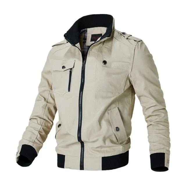 Casual Bomber Windbreaker Hot Slim Military Men Jacket