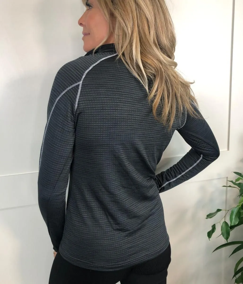 Charcoal Yonder Half Zip Top