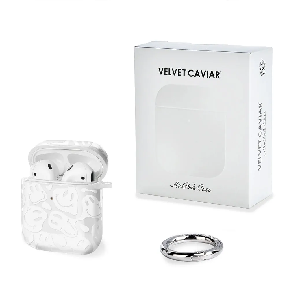 Clear Frosted Smiley AirPod Case