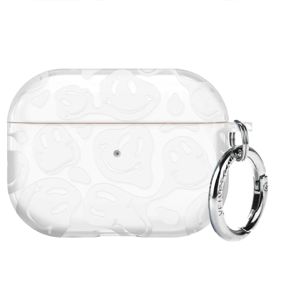 Clear Frosted Smiley AirPod Case