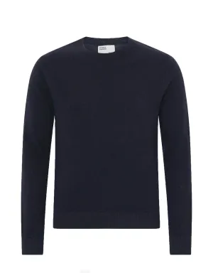 Colorful Standard Light Merino Wool Crew navy blue