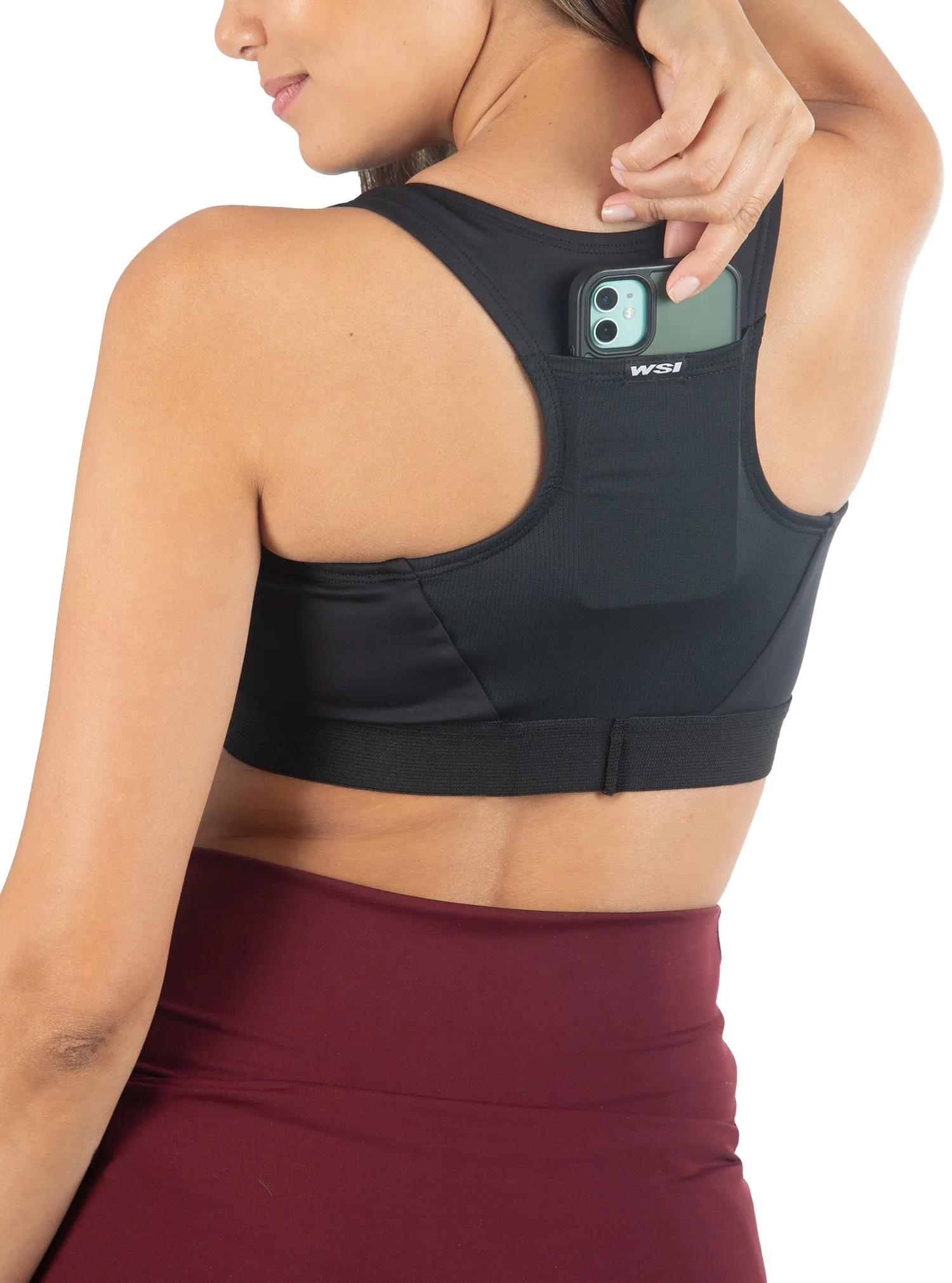 Eco Tech-Flex Pocketed Sports Bra