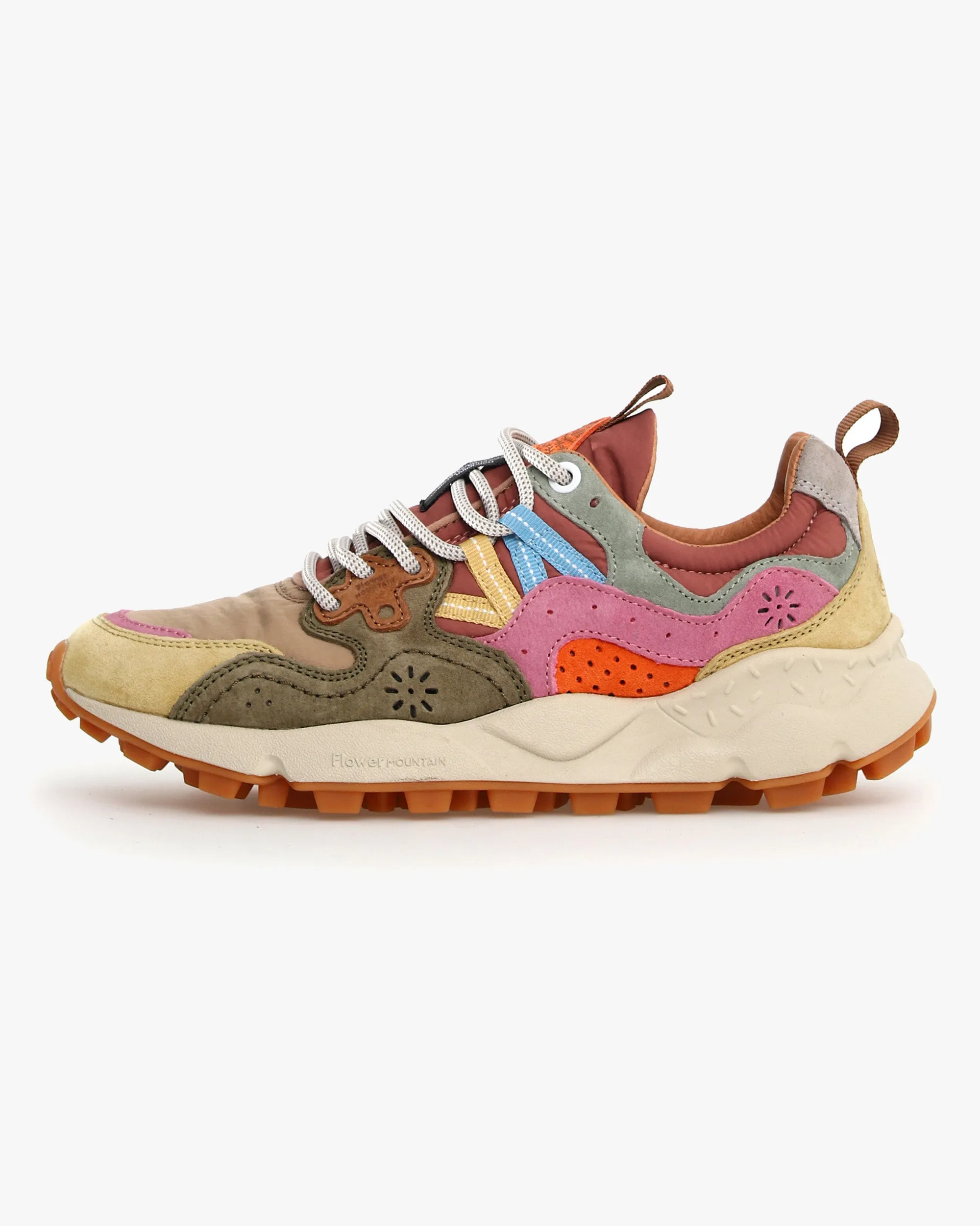 Flower Mountain Yamano 3 Suede & Nylon - Cream / Taupe / Militare