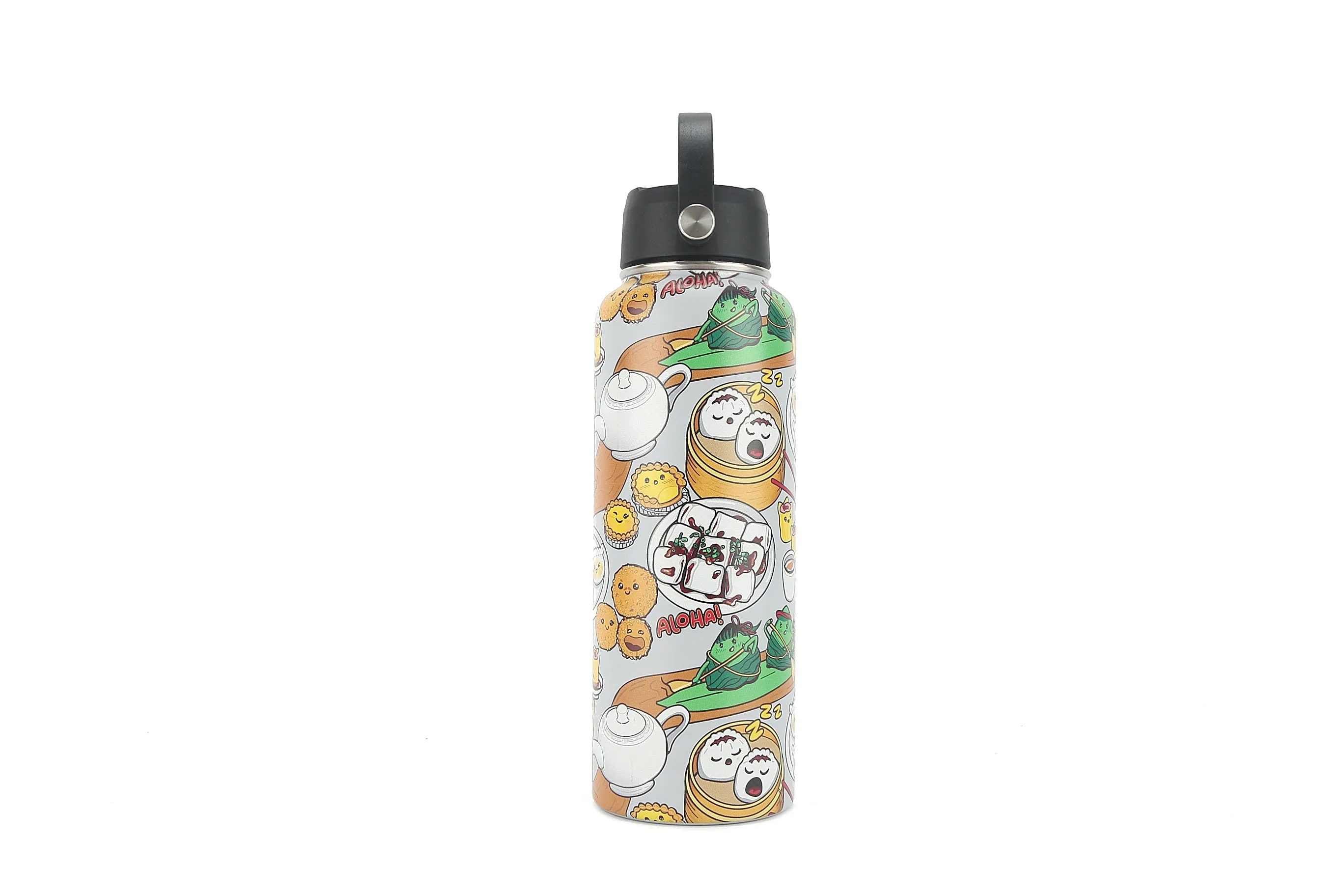 Insulated Water Bottle 40oz Dim Sum Grey