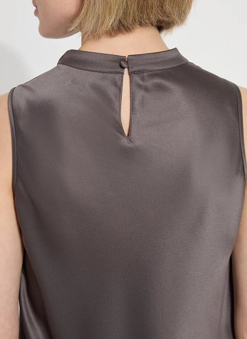 Justine Draped Mock Neck