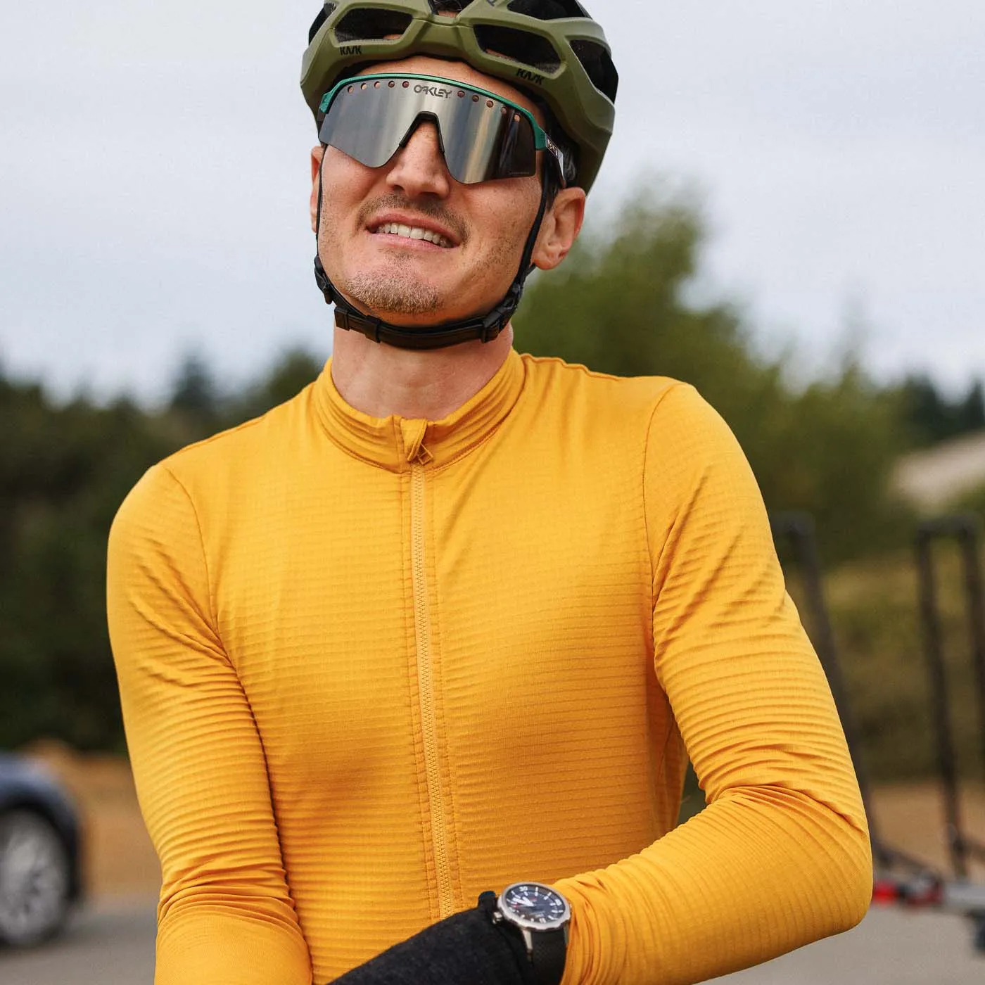 Men's Grid Thermal Jersey - Golden