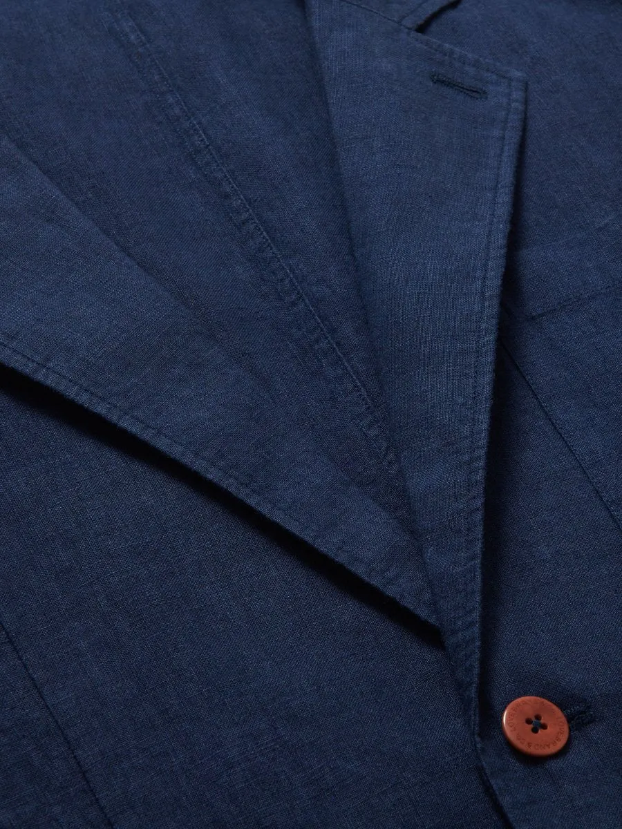 Men's Navy Blue Nassau Linen Jacket