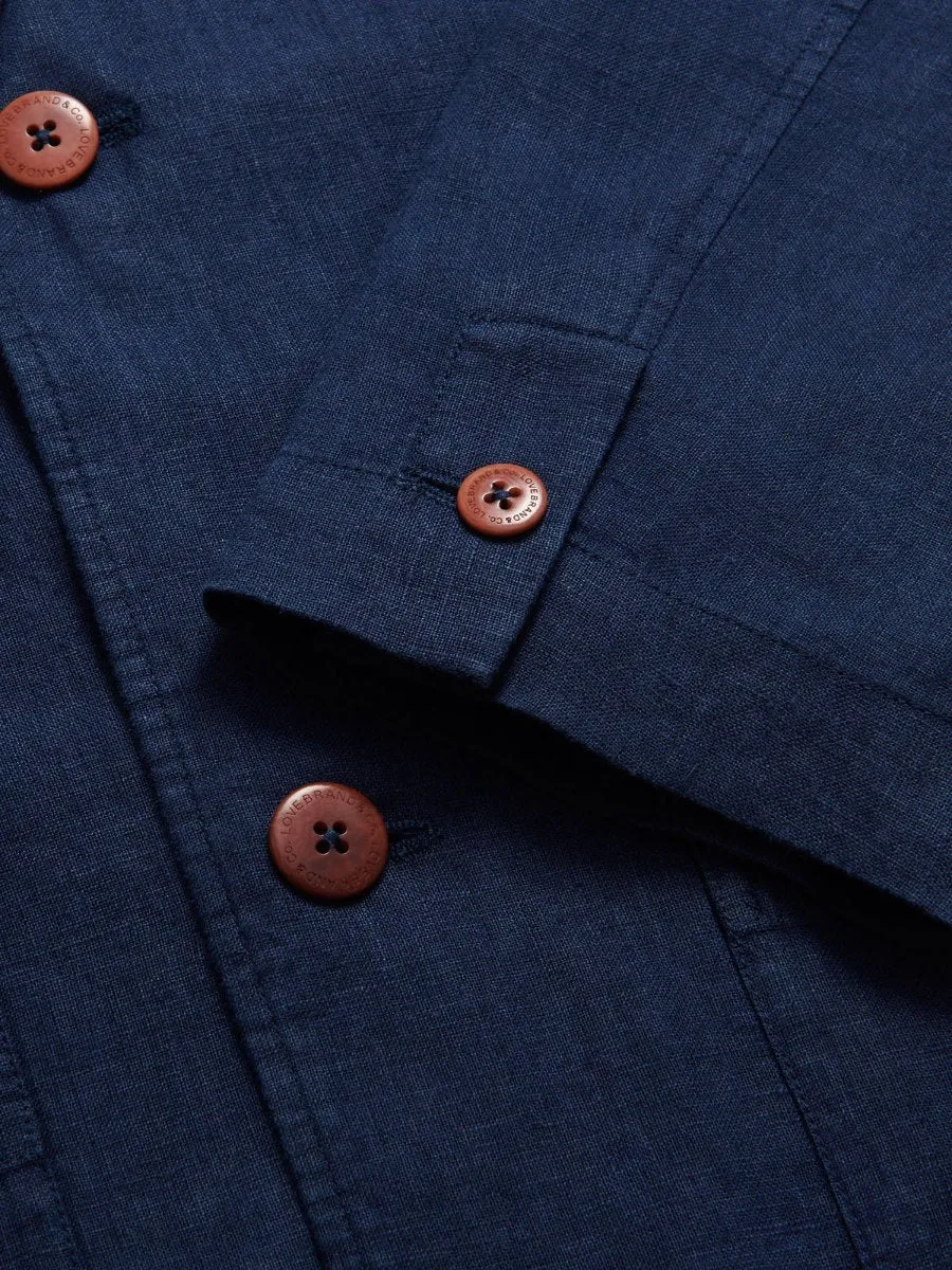 Men's Navy Blue Nassau Linen Jacket