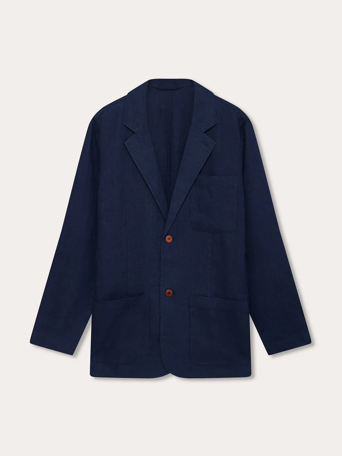 Men's Navy Blue Nassau Linen Jacket