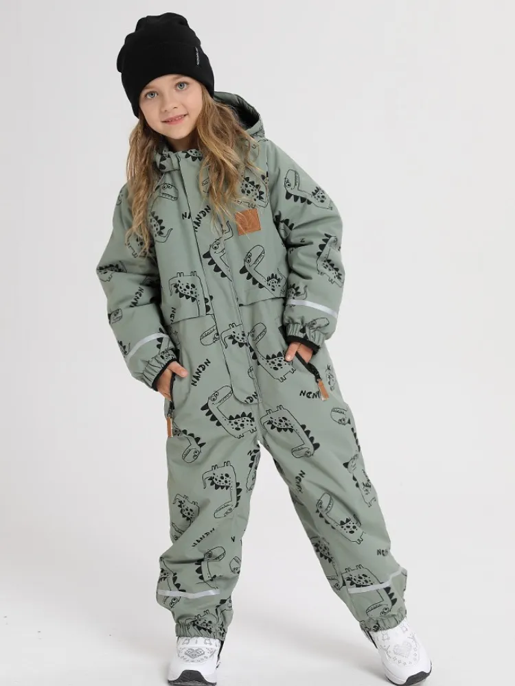 NANDN Kids Animals Graphic One Piece