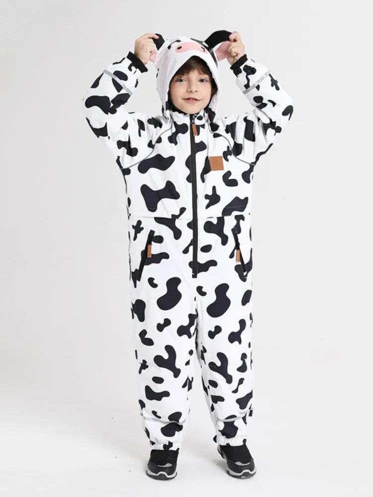 NANDN Kids Animals Graphic One Piece