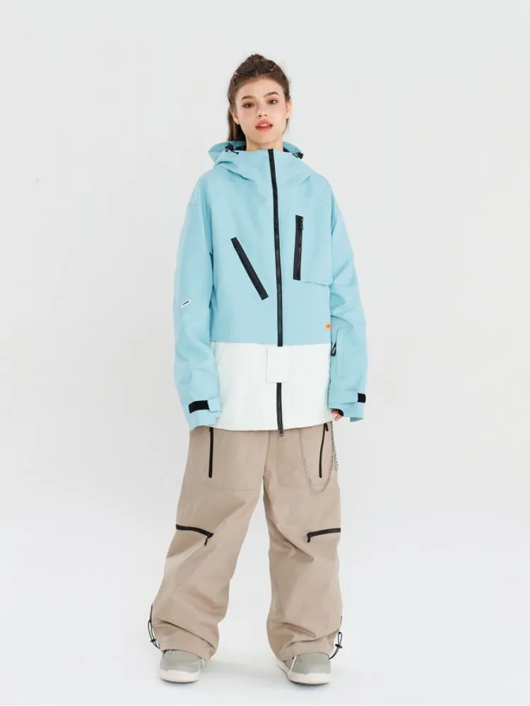 NANDN X DOLL Chic Colorblock Snow Jacket - Women's