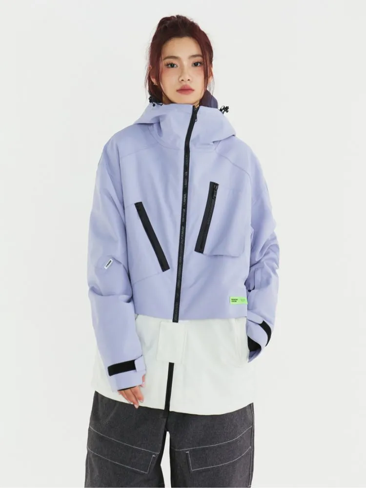 NANDN X DOLL Chic Colorblock Snow Jacket - Women's