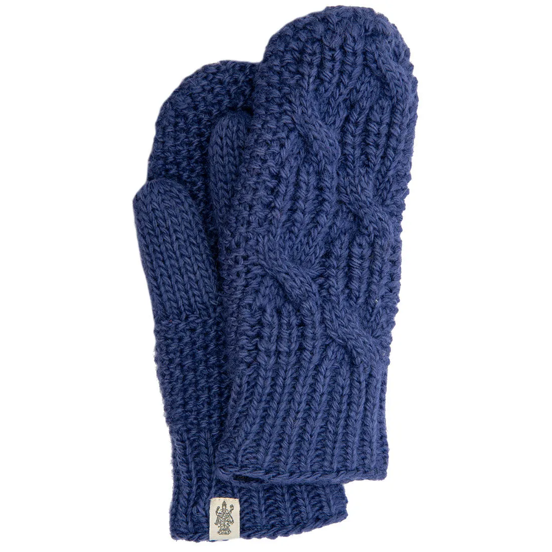 Side Cable Knit Mittens