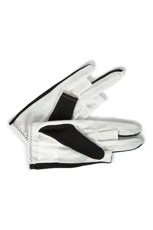 Two-Tone Cut Finger Gloves