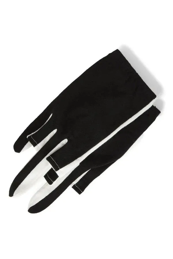 Two-Tone Cut Finger Gloves