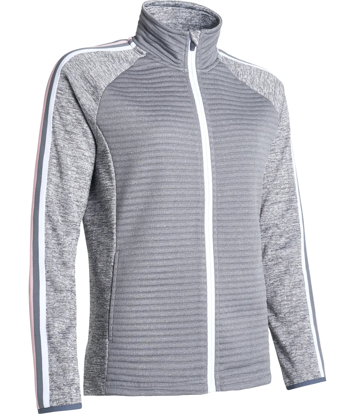 Women Turnberry 3D Stripe Fullzip Cardigan